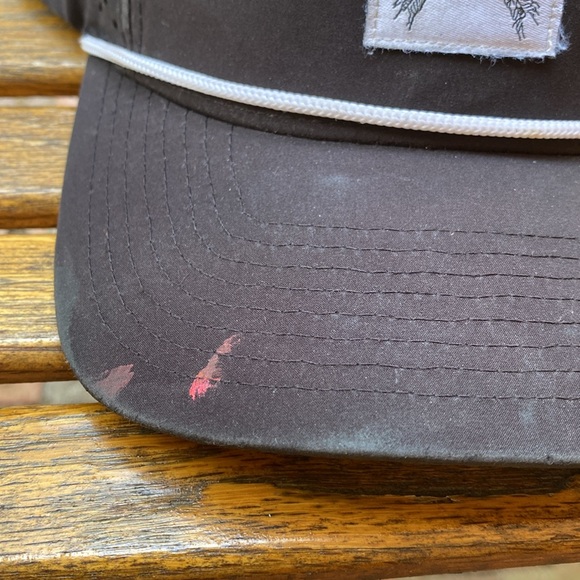 SIX hats thirst project SnapBack hat 7 panel black mesh back cap - Picture 3 of 16